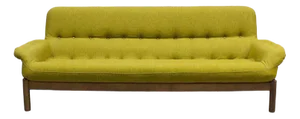 Mid-Century Danish Mellow Yellow Sofa