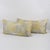 Contemporary Silver Gray and Yellow Damask Throw Pillows, a pair For Sale - Image 3 of 10