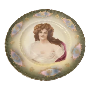 Antique Austrian Portrait Plate