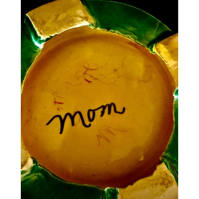 1960s Green Speckled Ginger Jar For Sale - Image 4 of 10