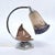 Art deco table lamp with ship sculpture - sign. Muller . Pate de verre - 1930s this original table lamp impresses with its...