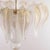 Contemporary Murano Glass Chandelier, White & Crystal With Gold Accents, 58 Cm | Italian Design Statement For Sale In Los Angeles - Image 6 of 6