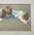 This vintage pastel still life of red apples features a charming matted and framed artwork by artist Jeanette Rose. The...