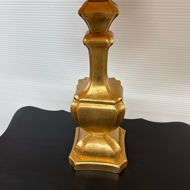 Baker Knapp & Tubbs Giltwood Table Lamps, Pair For Sale - Image 9 of 12