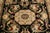 Shabby Chic Medallion 1990's Pak-Persian Black/Beige Wool Rug - 4'2'' X 6'2'' For Sale - Image 4 of 9
