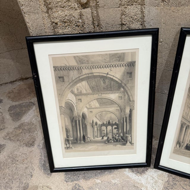 1960s Set of 3 Italian Architectural Etchings For Sale - Image 4 of 12