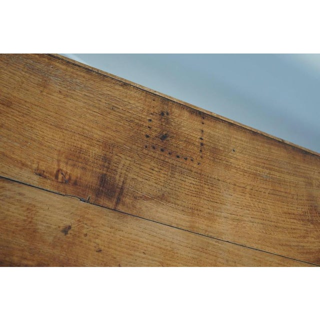 Early 20th Century French Rustic Oak Farmhouse Dining Table For Sale - Image 10 of 18