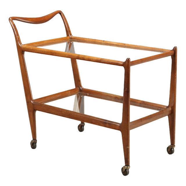 Vintage Serving Bar Cart, 1950s For Sale