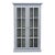 Crate & Barrel Cameo Glass Door Bookshelf With Adjustable Shelves For Sale