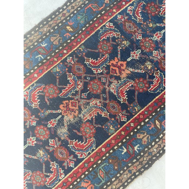 Antique Runner Long & Narrow Over-sized Rug 2.11 x 16.8 For Sale - Image 4 of 15