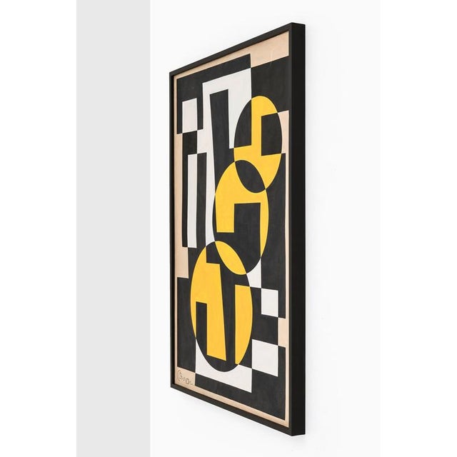 Georges Connan, Composition, 1950s, Acrylic on Canvas For Sale - Image 4 of 5