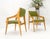Green Pair of c1950s Blond Birch Scandinavian Swedish Arm Chairs Green Upholstery For Sale - Image 8 of 15