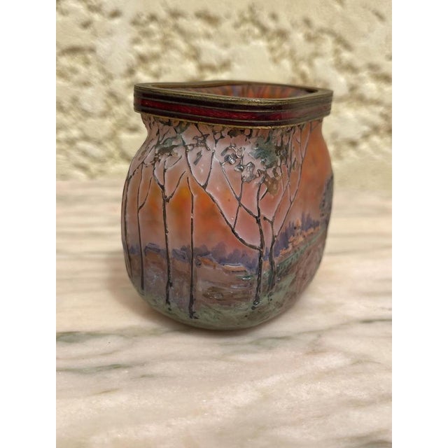Vase in Glass Paste from Legras For Sale - Image 4 of 12