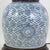 Ceramic Blue and White Antique Porcelain Vase Lamp With Cobalt Scalloped Cloud Motif on Wood Base For Sale - Image 7 of 12