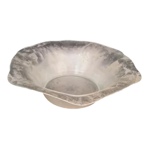 Vintage Nordstrom Turkish Silver Leaf Style Decorative Bowl - Large Scale