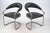 Black Chrome and Faux Leather Chairs by Giotto Stoppino, Italy, 1970s, Set of 2 For Sale - Image 8 of 13