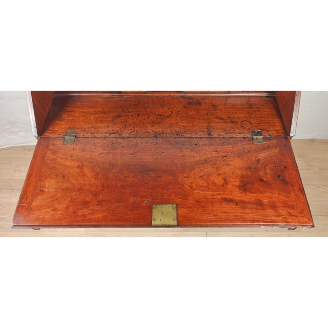 Brown Georgian Secretaire in Oak, 1800 For Sale - Image 8 of 18
