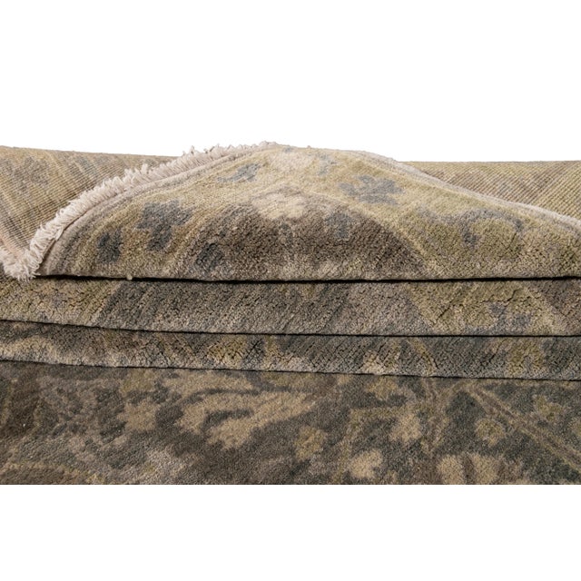 Early 21st Century 21st Century Contemporary Modern Armenian Wool Rug For Sale - Image 5 of 13