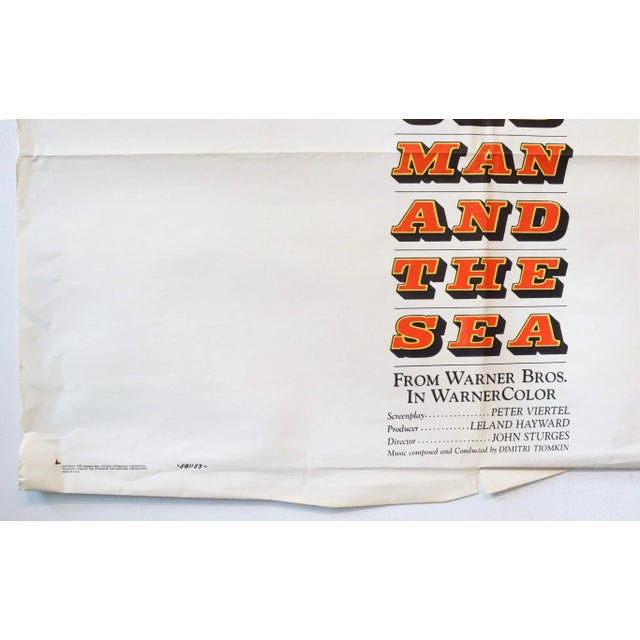 1958 American Movie Poster, the Old Man and the Sea For Sale - Image 6 of 9