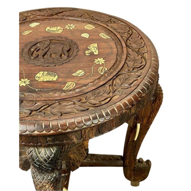 Elephant Side Table, 1920s For Sale - Image 6 of 8