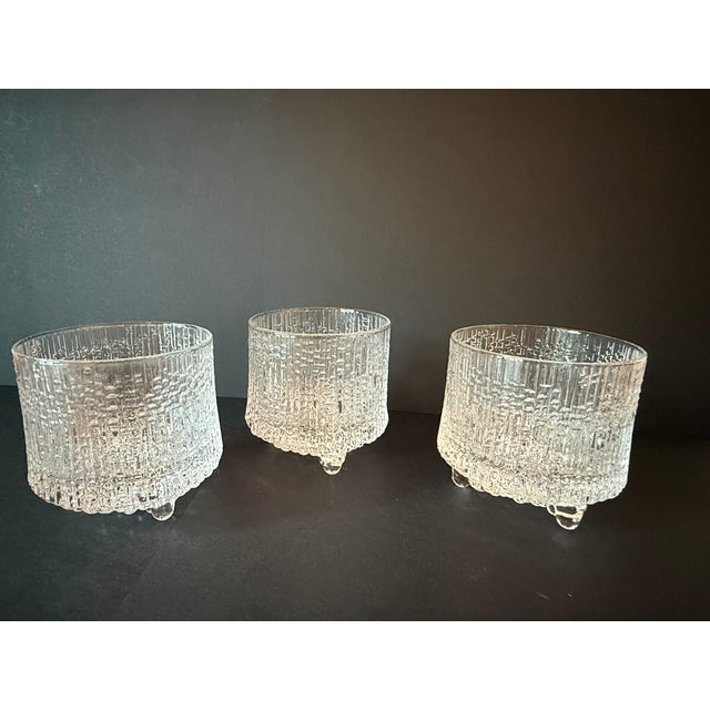 Classic Finnish Glassware ~ Ultima Thule Cocktail Glasses by Tapio Wirkkala for Iittala, Set of 3. These glasses are still...