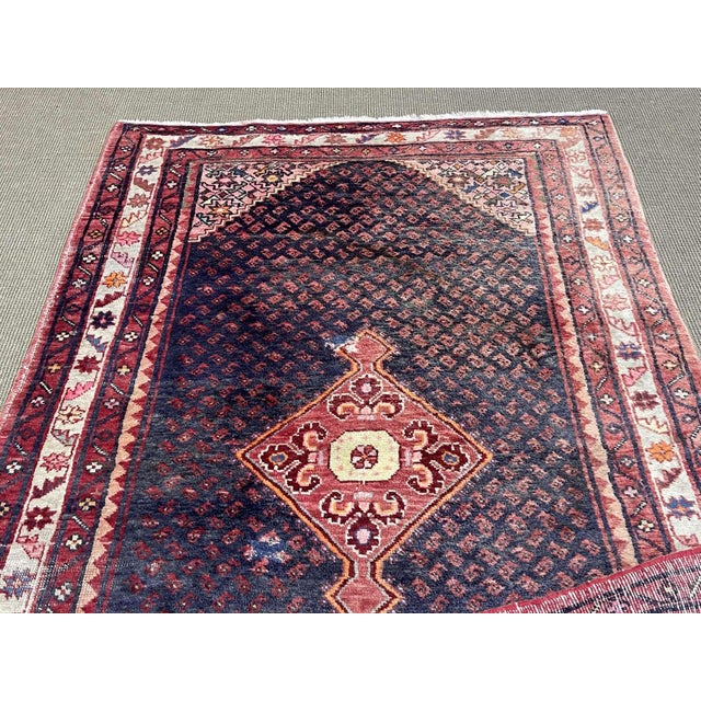 Middle Eastern Handmade Wool Rug For Sale - Image 9 of 11