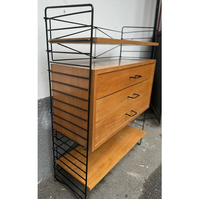 Black Small Modular Bookcase by Kajsa & Nils Nisse Strinning for String For Sale - Image 8 of 17