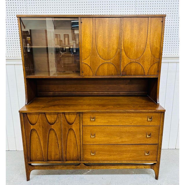 MidCentury Modern Broyhill Brasilia Walnut Hutch Chairish
