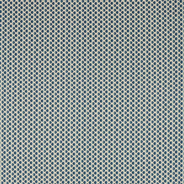 Zoffany Seymour Spot Fabric in Indigo For Sale