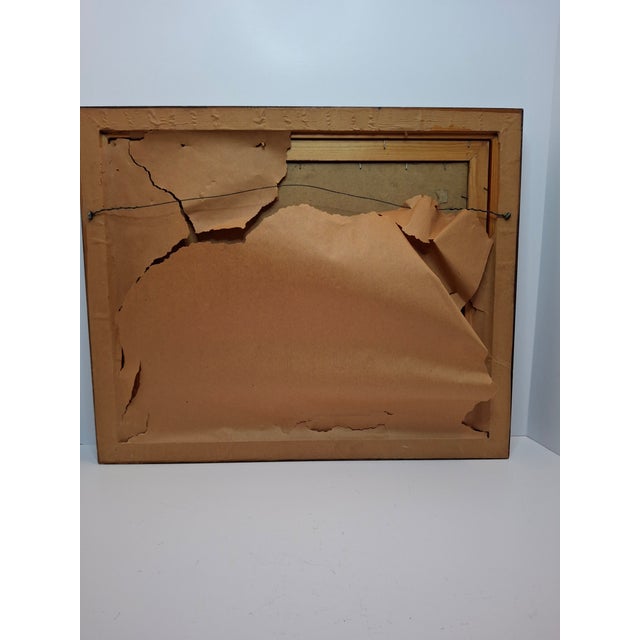 Vintage Mid-Century Hammered Copper Western Wall (Kotel HaMa'aravi) Plaque Jerusalem Judaica, Framed Wall Art, 1950s Israel For Sale - Image 10 of 15