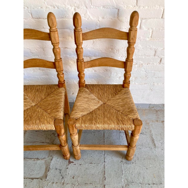 Natural Straw Chairs, Italy, 1970s, Set of 2 For Sale - Image 6 of 16