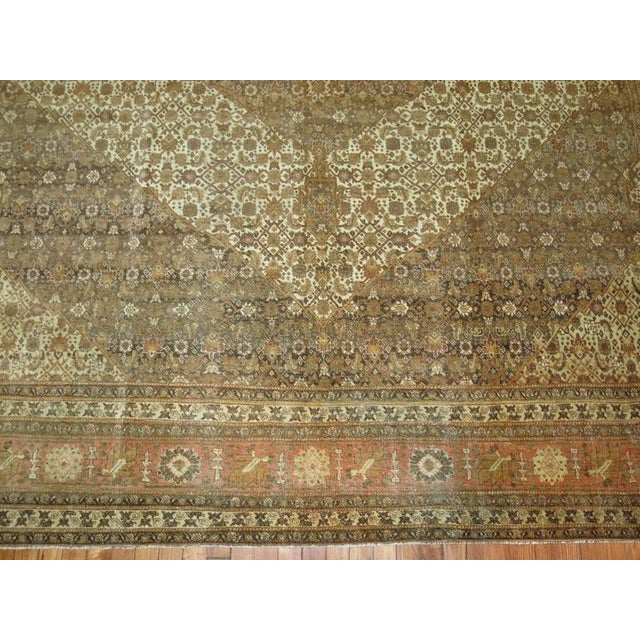 Early 20th Century Antique Zabihi Collection Persian Tabriz Carpet - 9' x 13'5" For Sale - Image 5 of 8