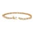 This dazzling tennis style diamond bracelet captivates the tenderness of sweet kisses and hugs. Uniquely designed in a...
