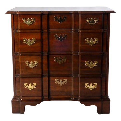 Mid 20th Century Baker Mahogany Block Front Chest For Sale