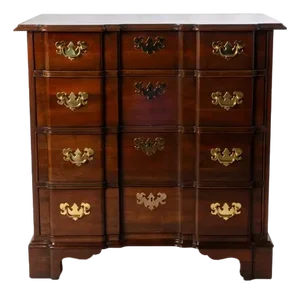 Mid 20th Century Baker Mahogany Block Front Chest