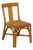 Vintage Bamboo Style Rattan Chair With Tweed Seat For Sale