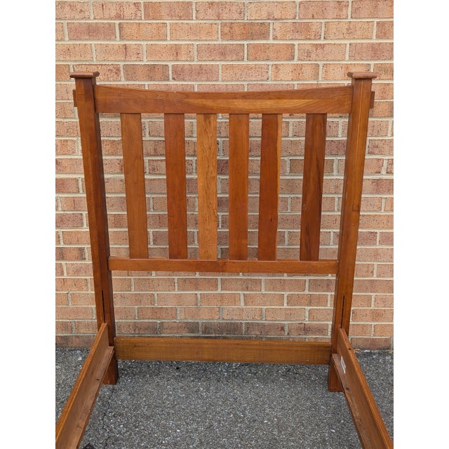 Lexington Cherry Wood Twin Size Bedframe For Sale In Washington DC - Image 6 of 15