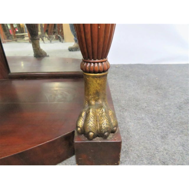 19th Century Regency Mahogany Paw Foot Sideboard For Sale In Philadelphia - Image 6 of 9