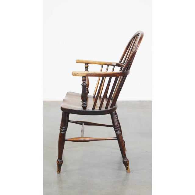 English Wooden Windsor Side Chair For Sale - Image 5 of 13