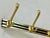 1960s Mid-Century Brass Wall Coat Rack, 1960s For Sale - Image 5 of 9