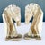 Mid-Century Modern Hand-Carved Banded Onyx Marble Horse Head Bookends For Sale - Image 4 of 6