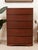 Art Deco Mid 20th Century Five Drawer Bowed Front Art Deco Dresser Highboy For Sale - Image 3 of 11