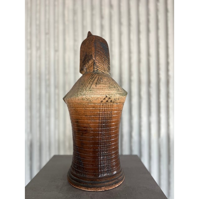 Large Sculptural Ceramic Chess Set from Maria Kenarova, Set of 32 For Sale - Image 17 of 18