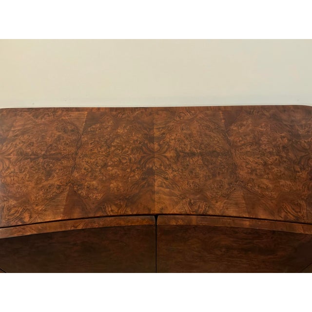 Baker Furniture Company Baker Cachou Burl Wood Chest For Sale - Image 4 of 12