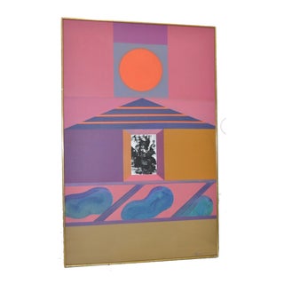 Erle Loran Sun Pyramid Painting For Sale