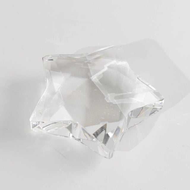 Rosenthal Crystal Faceted Star Paperweight For Sale In New York - Image 6 of 8