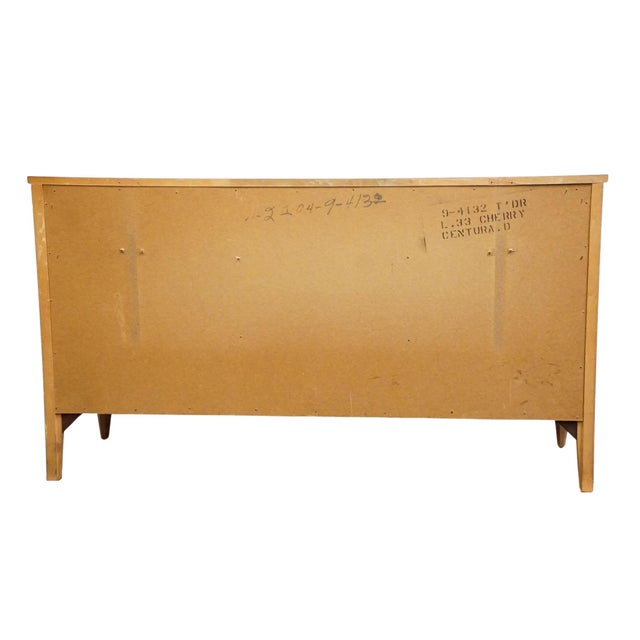 Bassett Furniture Centura Collection Solid Cherry Traditional Neoclassical 58" Triple Dresser 9-4132 For Sale - Image 11 of 13