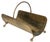 Victorian Vintage Brass Fireplace Log Holder For Sale - Image 3 of 10