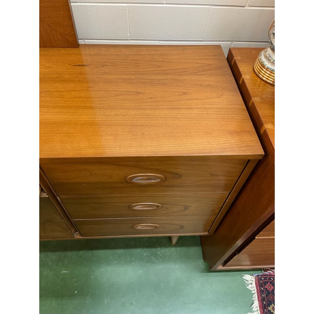 Mid-Century Cherry Dresser Made by Dixie Furniture For Sale - Image 6 of 9