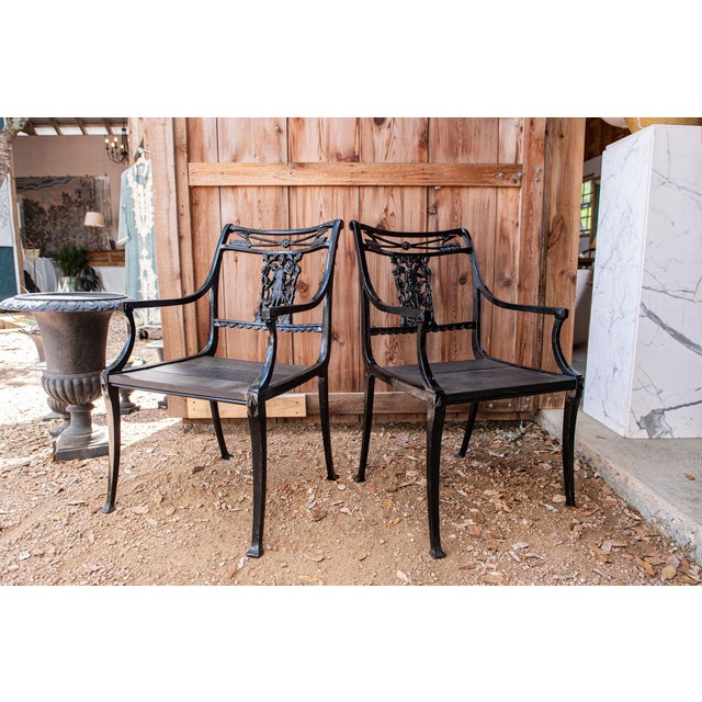Metal 1950s Molla Diana the Huntress Powder Coated Iron Chairs — Set of Four For Sale - Image 7 of 9